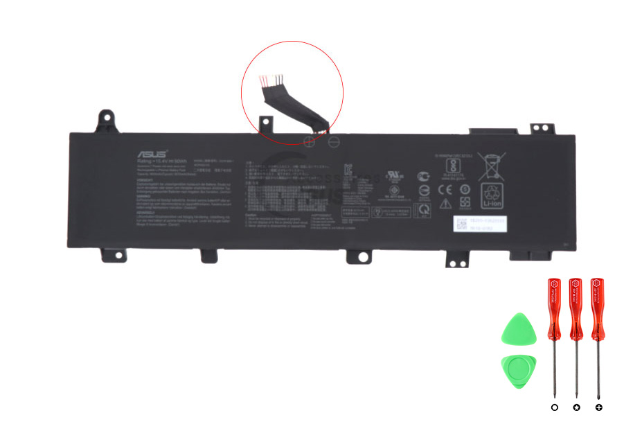Original Batterier Asus 0B200-03900000 0B200-03900100 90Wh 5845mAh Kabel Largo
